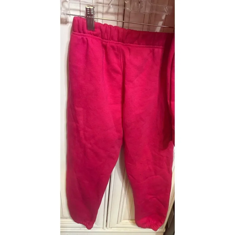 The Jade Collection Girl's 2 Piece Hoodie & Jogger Sweatsuit Set Pink Size 6